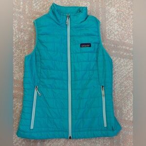 Patagonia Women’s Aqua Blue Puffer Vest
